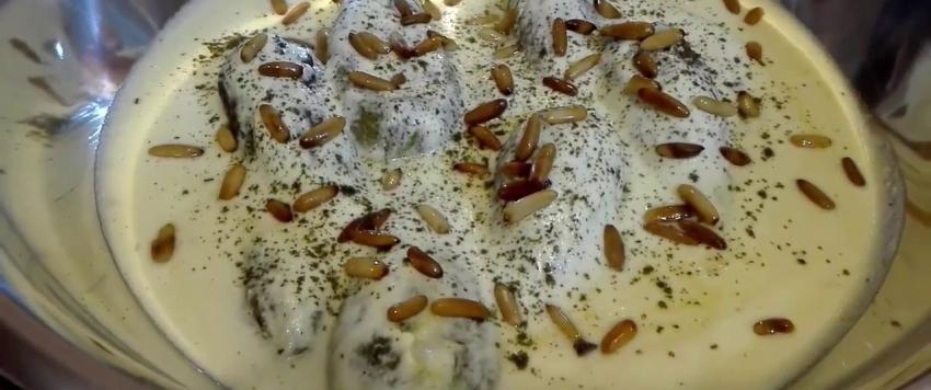 محشي كوسا باللبن