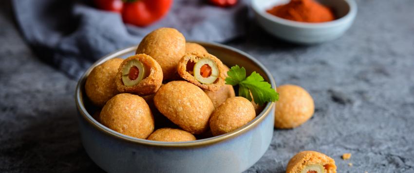 كرات الجبن بالزيتون