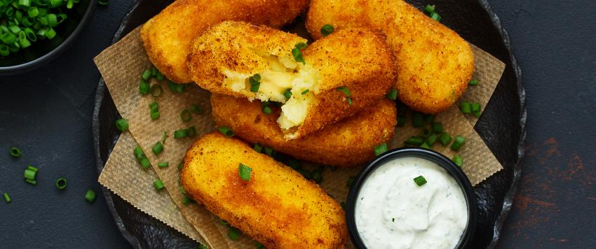 كروكيت البطاطا والجبن صحية