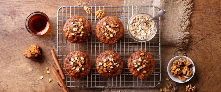 حلويات صحية: كيك الشوفان بالقرفة