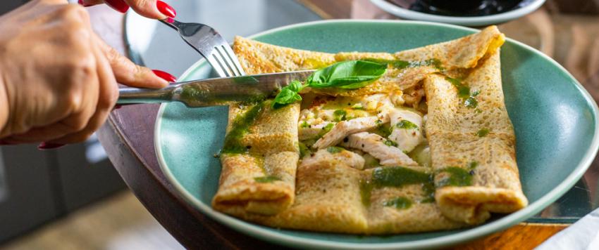 الكريب بالدجاج