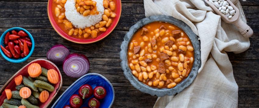 الفاصوليا البيضاء باللحم