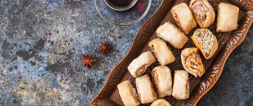 التمر بالبسكويت