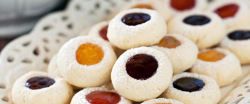 بسكويت الزبدة بالمربى