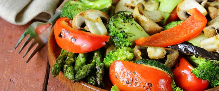 البروكلي مع الخضار