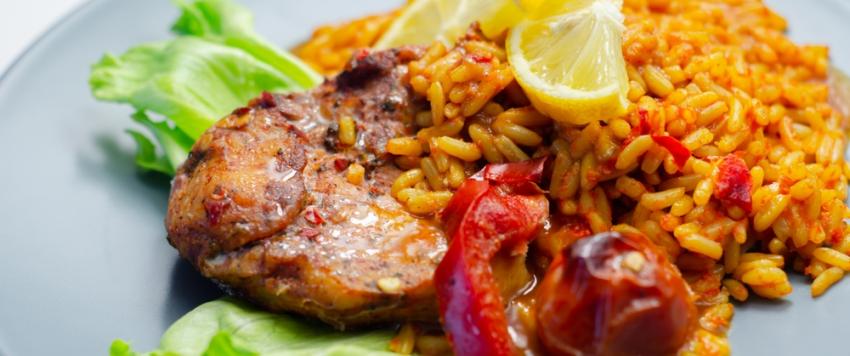  أرز بالدجاج والخضار على الطريقة المكسيكية