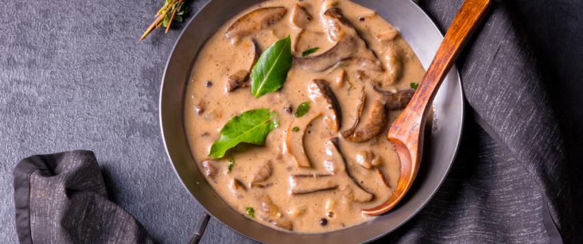  ستيك بكريمة الفطر