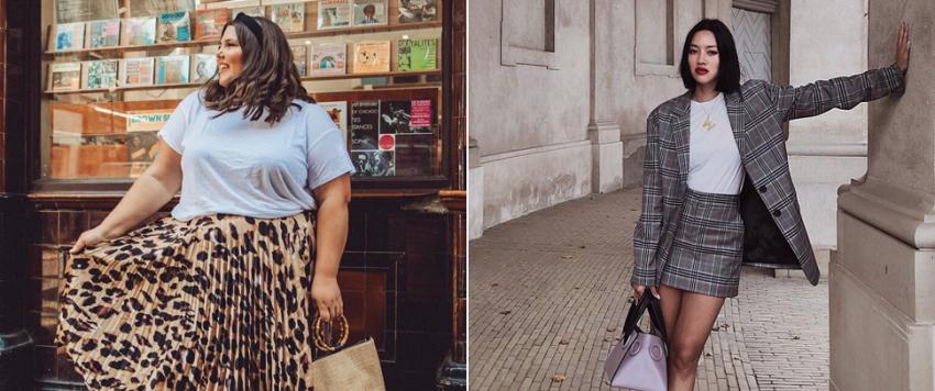 للنحيفات و البلس سايز...دليلك لتنسيق التنورة مع التي شيرت