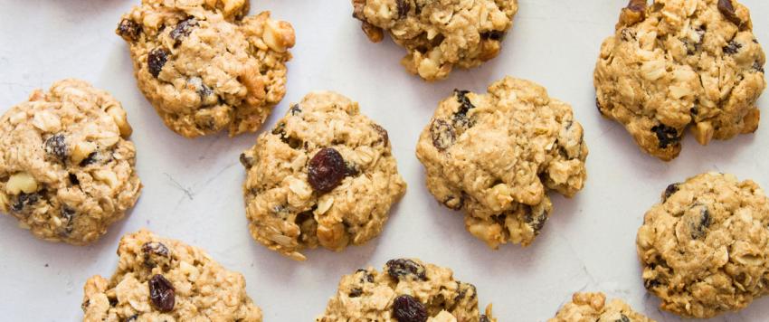 بسكويت الشوفان والزبيب لايت