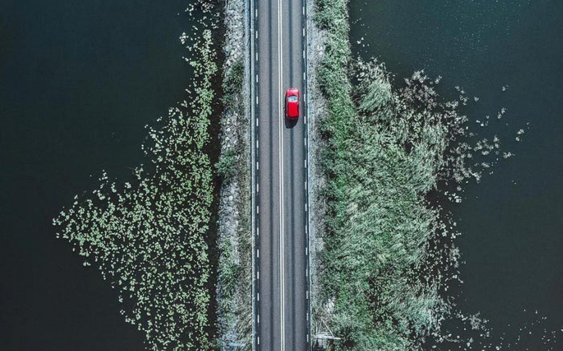 أحد الطرق في السويد