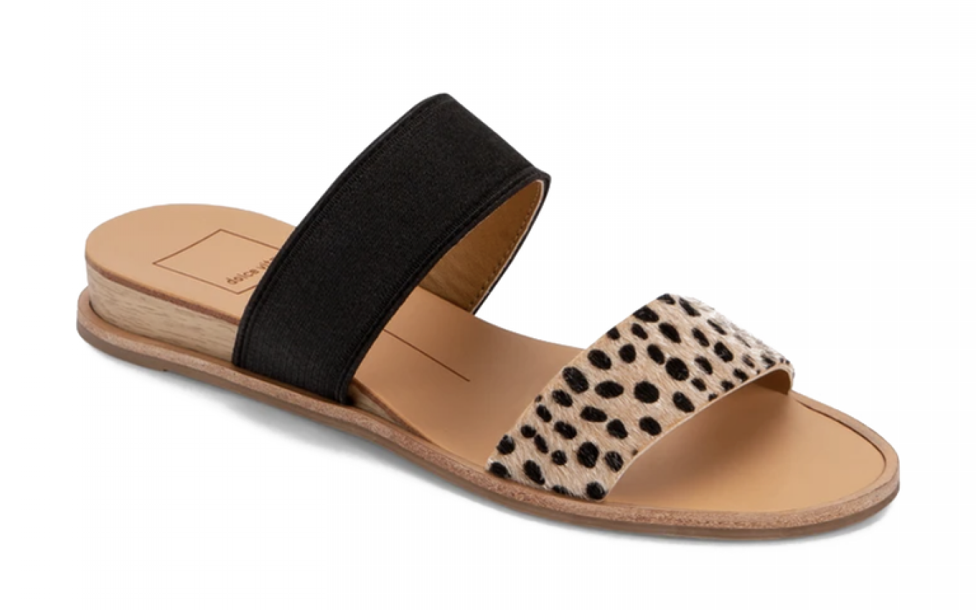 Polly: إن هذا الحذاء بطباعة الحيوانات "جلد النمر" هو في بعض الأحيان كل ما تحتاجين إليه لتطوير أحذيتك ومساعدتك على الخروج من منطقة الراحة الخاصة بك، ويتميز هذا الصندل المنزلق بظهر مرتفع أيضًا.